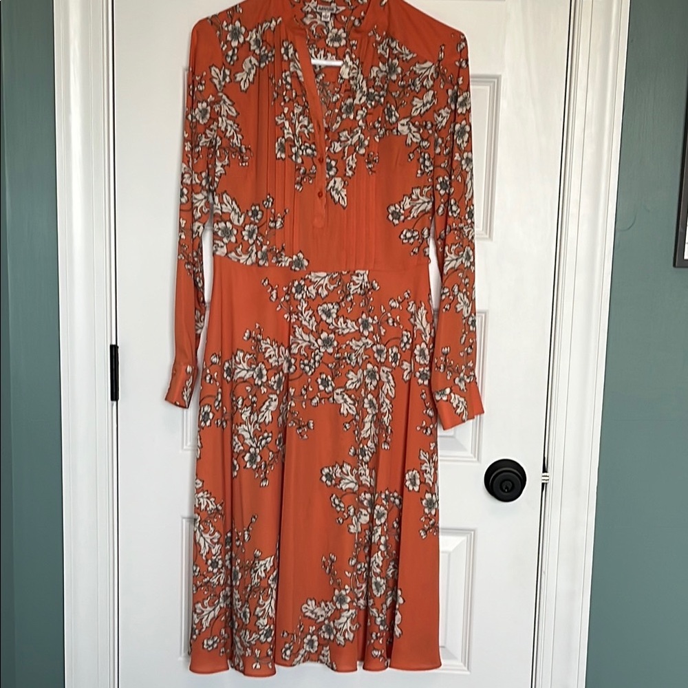 Nanette Lepore Floral Orange Dress